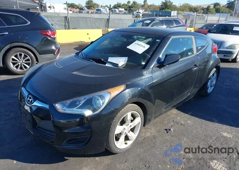 2012 Hyundai Veloster Base W/Black from USA, damaged, VIN KMHTC6AD2CU029761
